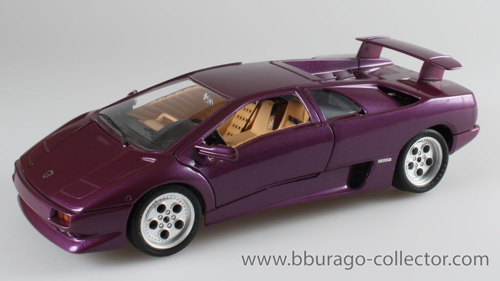 Burago - Lamborghini Diablo - 1990 - Purple - Burago (1:18)